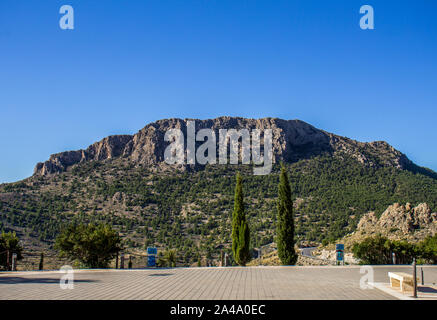 Panorama dal Santuario di Saliente, Albox, Provincia di Almeria, Andalusia, Spagna Foto Stock