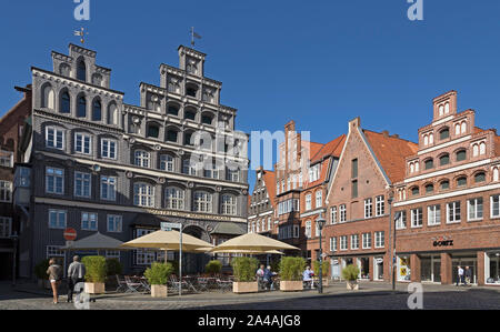 La camera di commercio e industria, città vecchia, Lueneburg, Bassa Sassonia, Germania Foto Stock