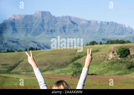 Regione di Champagne, Drakensberg, Kwa-Zulu Natal, Sud Africa Foto Stock