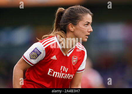 KINGSTON Upon Thames, Inghilterra - 12 ottobre: Danielle Van de Donk di Arsenal close up durante la Barclay FA DONNA Super League tra donne di Chelsea e Arsenal donne a Kingsmeadow su ottobre 12, 2019 a Kingston Upon Thames, Inghilterra. (Foto di Daniela Porcelli/SPP) Credito: SPP Sport Stampa foto. /Alamy Live News Foto Stock