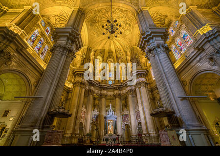 Cattedrale di Malaga (Basilica de la Encarnacion), Andalusia, Spagna. Giugno-25-2019 Foto Stock