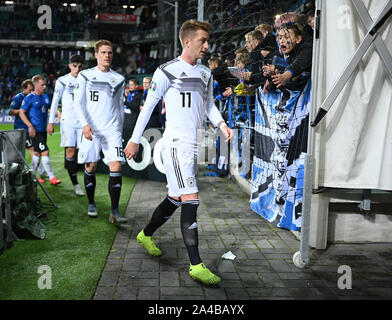 Marco Reus (Germania) deluso, delusione a metà tempo. GES/Soccer/Euro Qualifica: Estonia - Germania, 13.10.2019 Calcetto: Qualificazioni europee: Estonia vs Germania, Tallinn, Ottobre 13, 2019 | Utilizzo di tutto il mondo Foto Stock