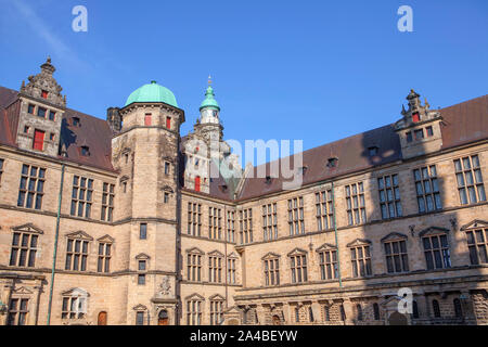Kronborg castello medievale a Helsingor , Danimarca Foto Stock