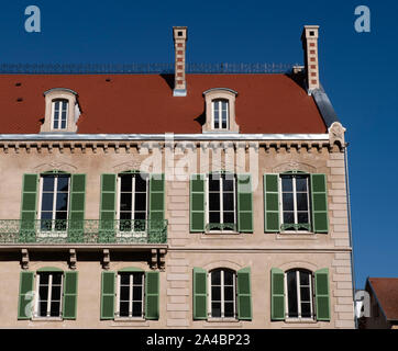Dettaglio di una vecchia casa nella città di Metz in Francia Foto Stock