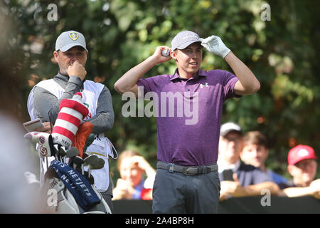 Roma, Italia. Xii oct, 2019. Roma, Italia - 12 ottobre 2019: Matteo FITZPATRICK in azione durante il giorno 3 dell'76 Golf Open italiani a Olgiata Golf Club, il 12 ottobre 2019 a Roma, Italia Credit: Indipendente Agenzia fotografica/Alamy Live News Foto Stock