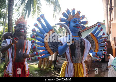 Majuli grande maschera. Foto Stock