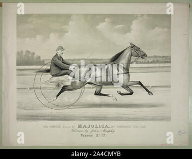 Il famoso trottatore maioliche, da Bonner trasalimento dell: guidato da John Murphy Foto Stock