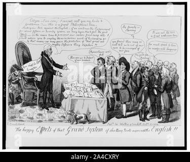 La felice effetti di quel grand systom [sic] di porte di chiusura contro l'inglese!!!! Foto Stock