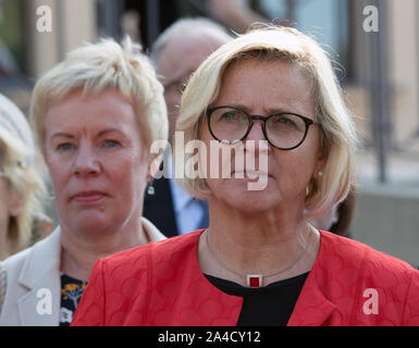 Nauen Ot Ribbeck, Germania. Xiii oct, 2019. Petra Bentkämper, Presidente della LandFrauenverband. Credito: Soeren Stache/dpa-Zentralbild/ZB/dpa/Alamy Live News Foto Stock