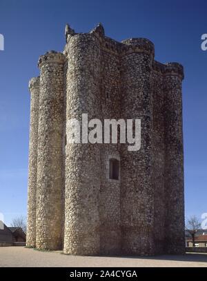 CASTILLO MEDIEVAL DE VILLAREJO DE SALVANES. Posizione: CASTILLO. VILLAREJO DE SALVANES. MADRID. Spagna. Foto Stock