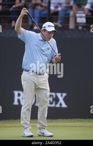 Roma, Italia. Xiii oct, 2019. Roma, Italia - 13 ottobre 2019:Robert Macintyre (Scozia) in azione durante il giorno 4 dell'76 Golf Open italiani a Olgiata Golf Club il 13 ottobre 2019 a Roma, Italia Credit: Indipendente Agenzia fotografica/Alamy Live News Foto Stock