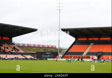 LONDON, Regno Unito 13 ottobre. Vista di Barnet FC durante la Barclaycard FA DONNA Super League tra Tottenham Hotspur e il Manchester United al Hi Foto Stock