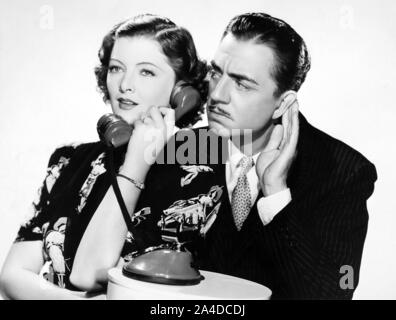 WILLIAM POWELL E Myrna Loy in doppio matrimonio (1937), diretto da Richard Thorpe. Credito: M.G.M / Album Foto Stock