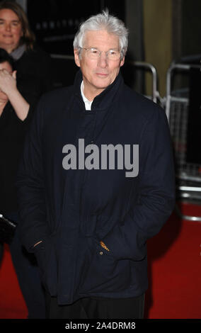 Foto deve essere accreditato ©Kate verde/Alpha premere 076903 20/02/2013 Richard Gere all'arbitraggio UK Film Premiere di Odeon West End di Londra Foto Stock