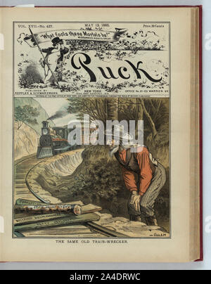 Lo stesso vecchio treno-wrecker / Gillam. Foto Stock