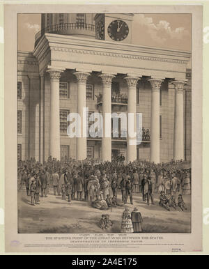 Il punto di partenza della grande guerra tra gli Stati / lith. da A. Hoen & Co. Baltimore, MD. Foto Stock