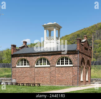 La struttura ora chiamato John Brown's Fort fu eretto nel 1848 come la vicina armory il motore fire e casa di guardia, harpers Ferry, West Virginia Foto Stock