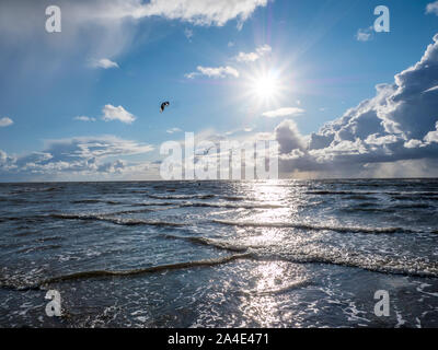 The waves of the North Sea Foto Stock