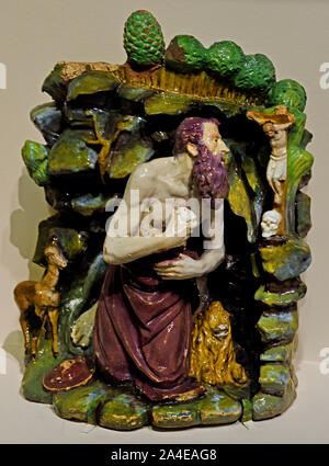 San Girolamo penitente nel deserto 1515, Giovanni della Robbia,1469-1530, Firenze, Italiano, Italia, ( Inizio scultore rinascimentale) Foto Stock