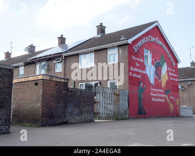 Ernesto Che Guevara lynch murale, Derry/londonderry, Irlanda del Nord Foto Stock