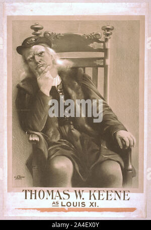 Thomas W. Keene come Luigi XI Foto Stock