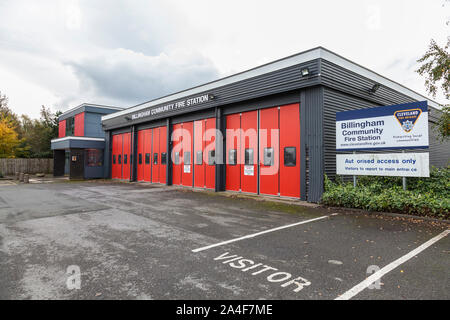 Billingham comunità la stazione dei vigili del fuoco,North East England, Regno Unito Foto Stock