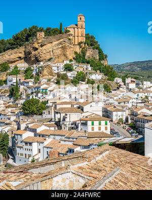 Vista panoramica in Montefrio, bellissimo villaggio in provincia di Granada, Andalusia, Spagna. Foto Stock