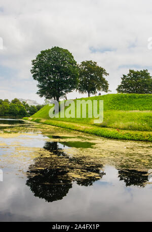 Kastellet Copenhagen - Parco e canali a Kastellet, Copenhagen DANIMARCA Foto Stock