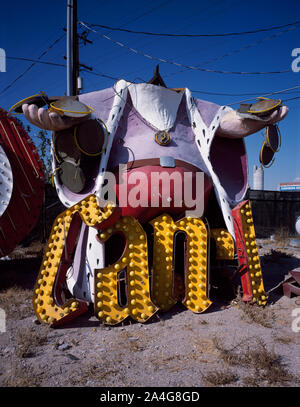 Tesoro in Neon Museum di cimitero a Las Vegas, Nevada Foto Stock