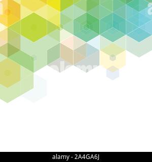 Colore sfondo esagonale. stile poligonale Illustrazione Vettoriale