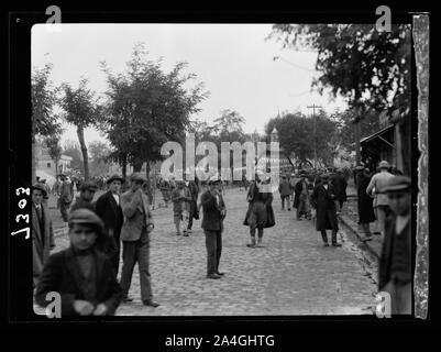 La Turchia. Kayserie. Decorate street sul Giorno della Costituzione Foto Stock