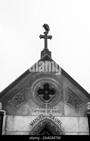 Il Museo generale "Cimitero Presbítero Matías Maestro" (1808 ). Il patrimonio culturale della nazione. La città di Lima, Perú,America del Sud. Foto Stock