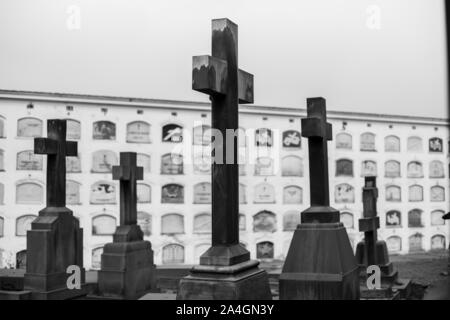 Il Museo generale "Cimitero Presbítero Matías Maestro" (1808 ). Il patrimonio culturale della nazione. La città di Lima, Perú,America del Sud. Foto Stock