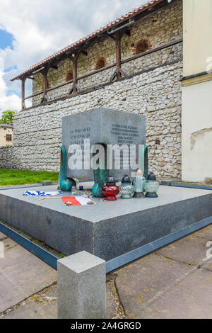 Una vista in Kazimierz di Cracovia Foto Stock