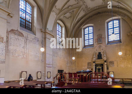 Una vista in Kazimierz di Cracovia Foto Stock