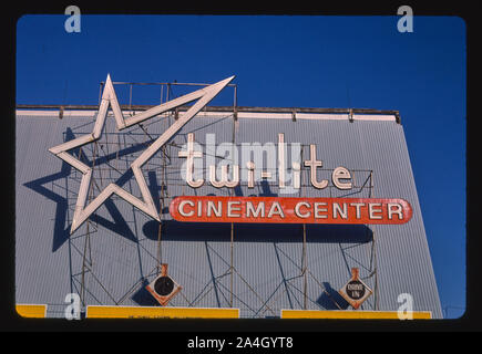 Twin-Lite Cinema Center, Great Falls, Montana Foto Stock