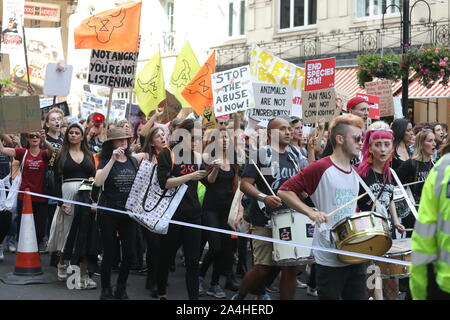 Gazzetta dei diritti degli animali Marzo 2019 a Londra, Regno Unito. Agosto 17th, 2019. Foto Stock