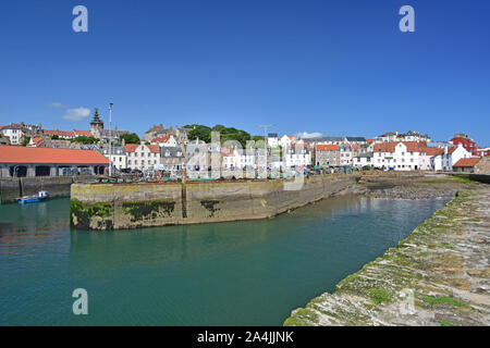 Pittenweem porto e città, Fife Foto Stock