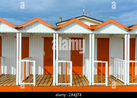 L'Italia, Toscana, Forte dei Marmi, Spiaggia di capanne Foto Stock