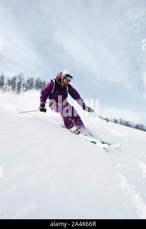 Sciare a Hemsedal, Norvegia Foto Stock