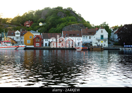 Mandal villaggio nel Sørlandet Foto Stock