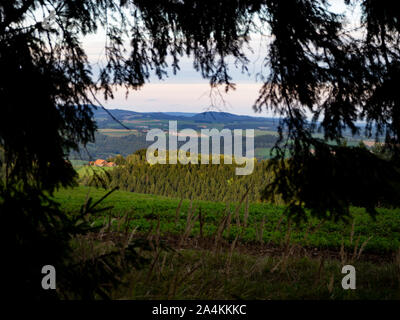 Il paesaggio della Bassa Austria Bucklige Welt Foto Stock