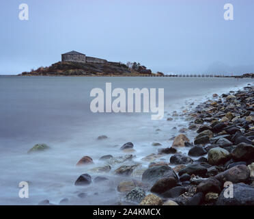 Il castello di Steinvikholm, Norvegia Foto Stock