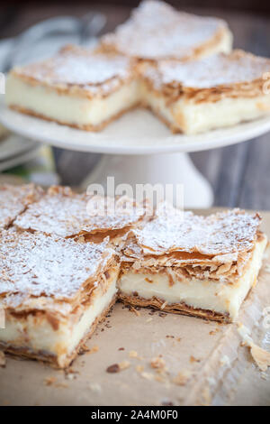 La torta di panna - la famosa torta del papa polacco Foto Stock