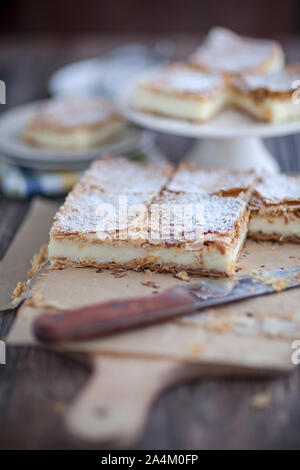 La torta di panna - la famosa torta del papa polacco Foto Stock