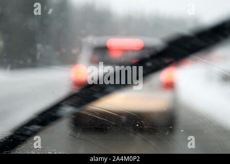 Guida delle automobili in Hadeland Foto Stock