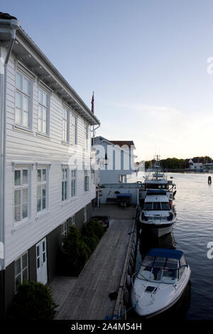 Mandal villaggio nel Sørlandet. Foto Stock