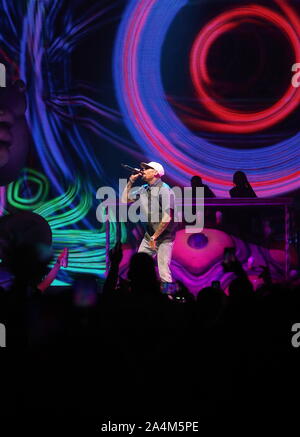 Chris Brown INDIGOAT tour con Tory Lanez e Ty Dolla $ign offre: Chris Brown dove: New York New York, Stati Uniti quando: 14 set 2019 Credit: Derrick Salters/WENN.com Foto Stock