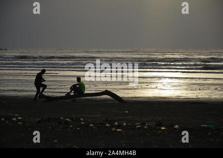 Caranzalem Beach. Panaji, Goa, India. Foto Stock