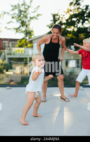 Famiglia insieme Foto Stock